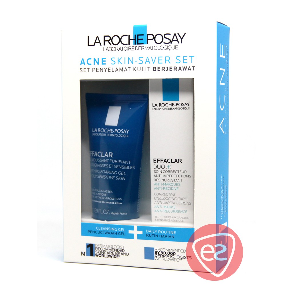 LA ROCHEPOSAY ACNE SKINSAVER SET (EFFACLAR PURIFYING FOAMING GEL 50ML + EFFACLAR DUO
