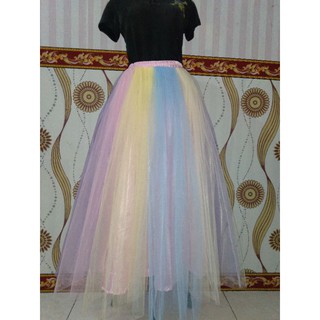 Rainbow Tulle Skirt 🌈 [no pattern] : r/sewing