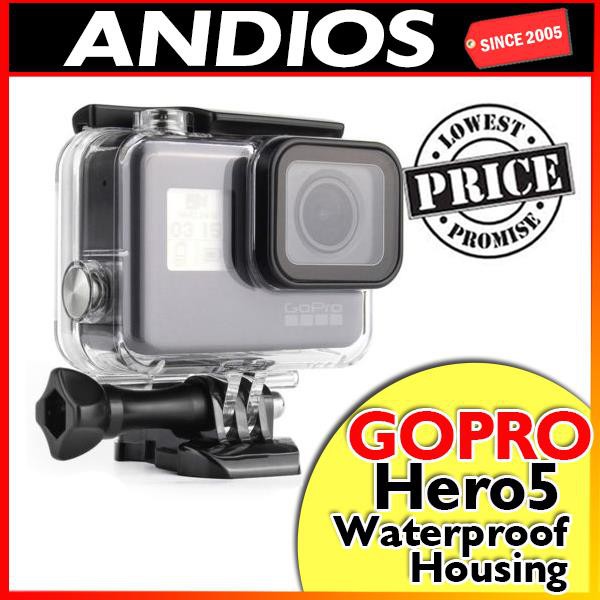 In Stock Underwater Housing Hero5 Waterproof Case Gopro Hero 5 Go Pro Shopee Malaysia