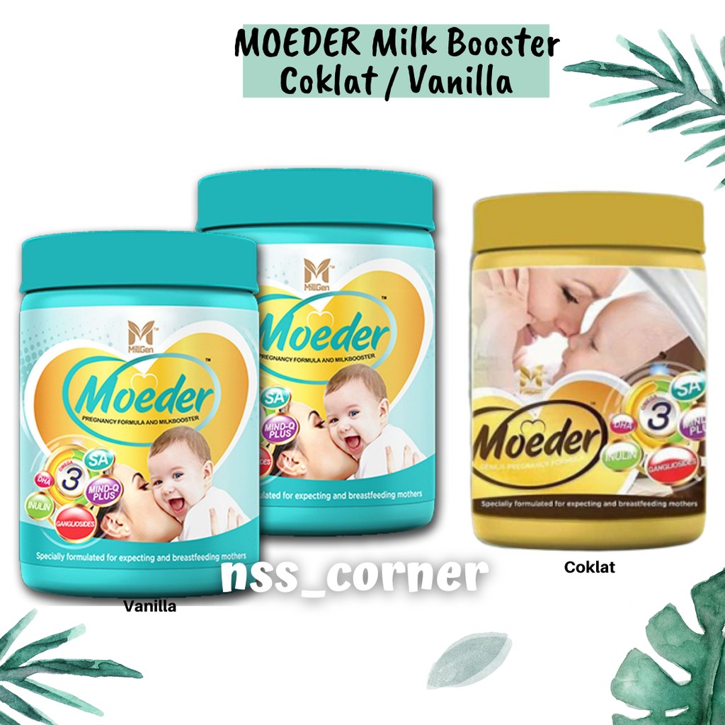 Moeder Coklat Milk Booster Vanilla Untuk Tambah Susu Badan Shopee Malaysia