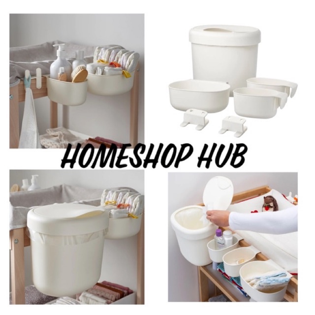 IKEA ONSKLIG Changing Basket 4 in 1 for Nursery Nappies Changing Box