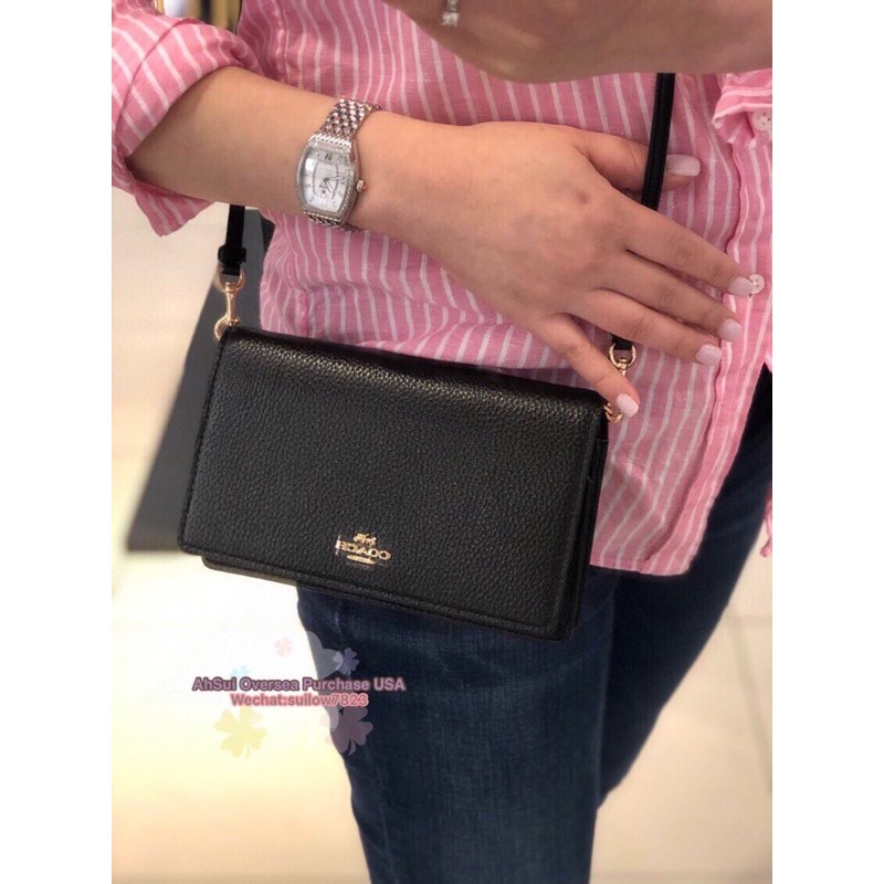 Coach Anna Foldover Crossbody Clutch | Shopee Malaysia