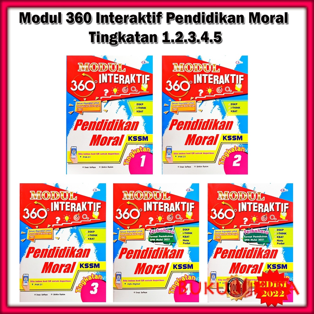 Buku Latihan : Modul 360 Interaktif Pendidikan Moral KSSM Edisi 2022 ...