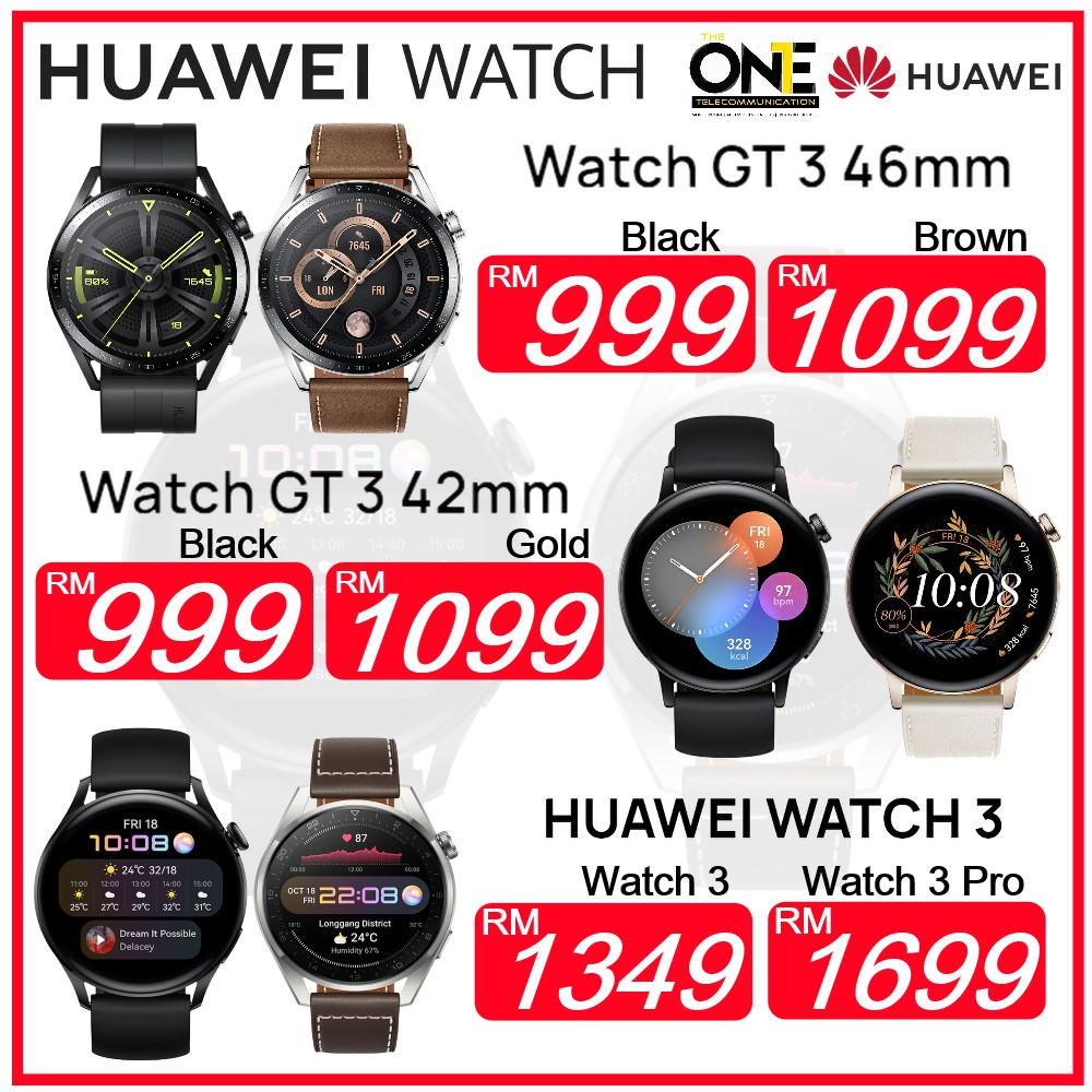 Huawei Watch 3 / Gt 3 Series eSIM Cellular Calling / Watch 3 Pro