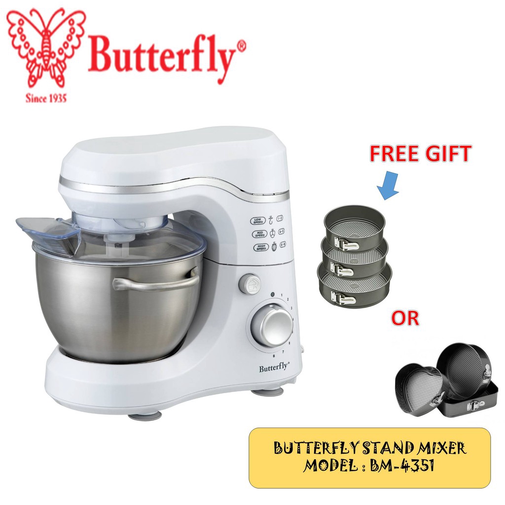 Bm 4351 Butterfly Stand Mixer With Bowl Shopee Malaysia