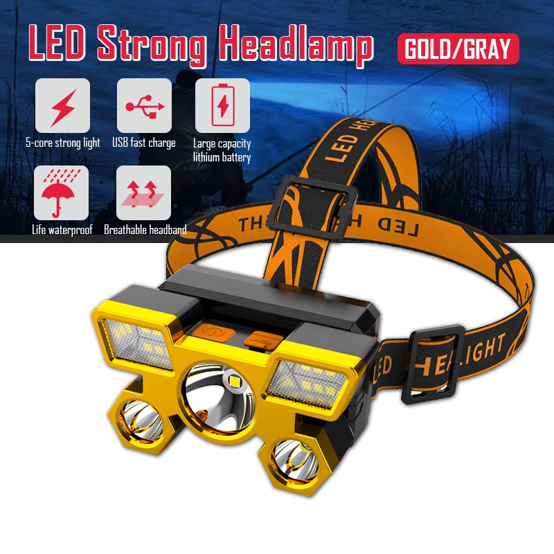 [Local Seller] Headlamp Rechargeable USB Portable