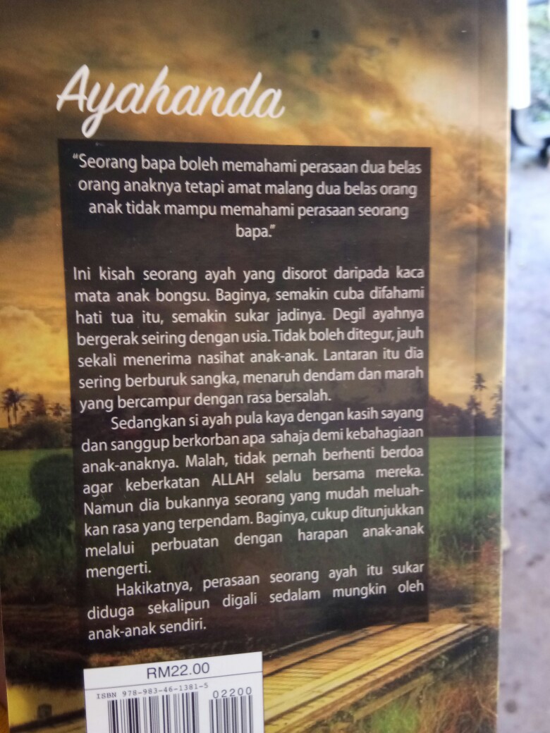 Sinopsis novel ayahanda