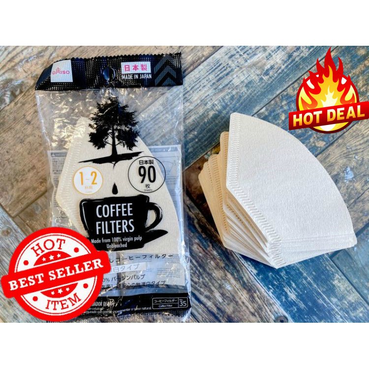 Daiso Coffee Filter Paper Unbleached Ready Stock farLinda Shopee