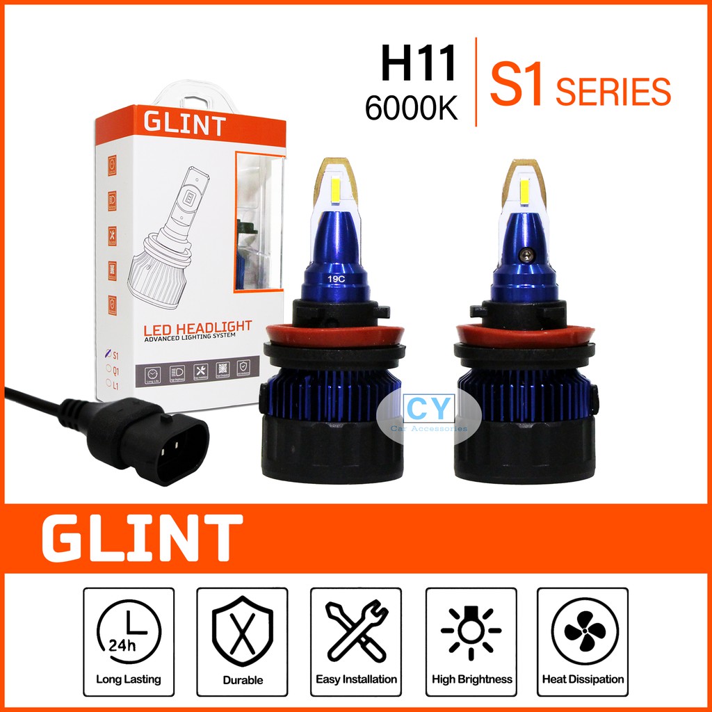 Glint S1 Series Car Led Headlight Bulb H11 9005 Perodua Bezza 2011 2020 Present Bezza Led Headlight Fog Light Shopee Malaysia