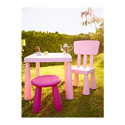 ikea mammut chair pink