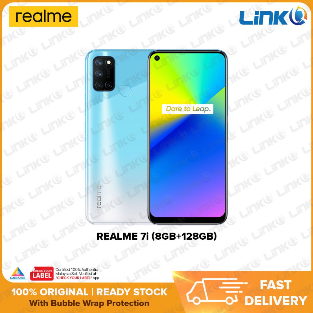 Realme 7i (8GB RAM + 128GB ROM) Smartphone - Original 1 Year Warranty by REALME Malaysia (MY SET)