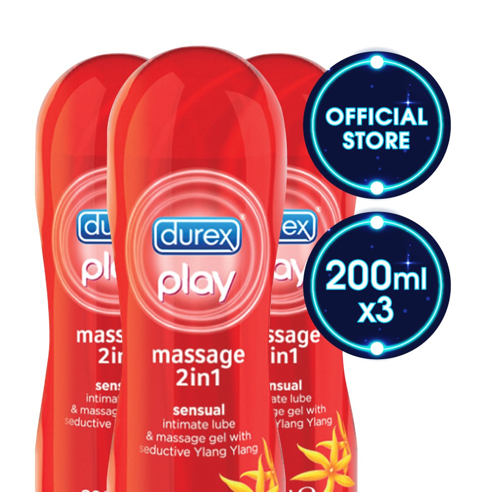 Durex Play Massage 2 In 1 With Sensual Ylang Ylang 200ml X 3 Bottles Shopee Malaysia