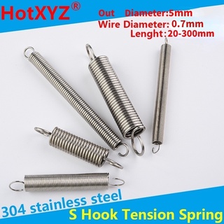 Wire Dia 2.0mm 304 Stainless Steel Expansion Extension Tension Spring OD 14-20mm 