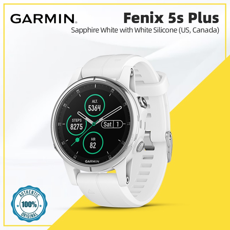 garmin fenix 5s plus sapphire white