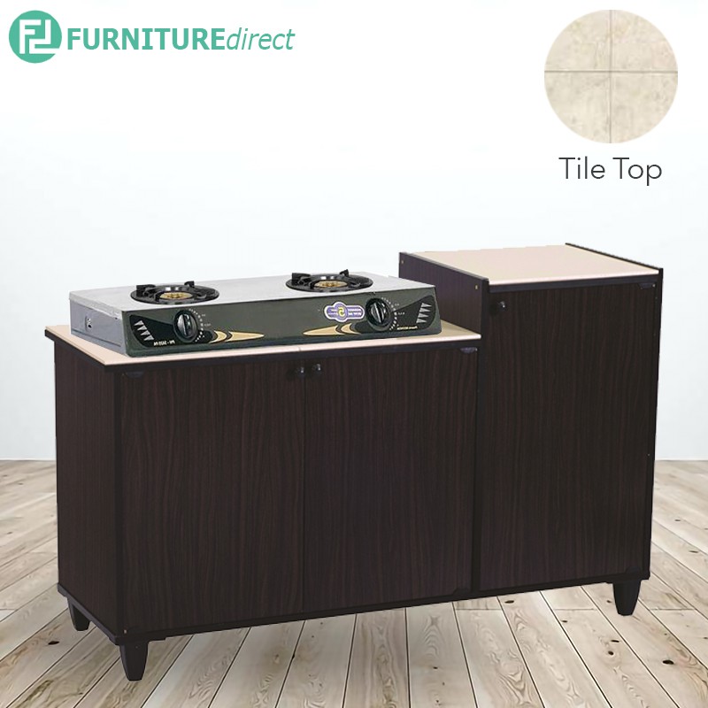 FRED tile top kitchen gas  cabinet  kabinet  dapur  Shopee 