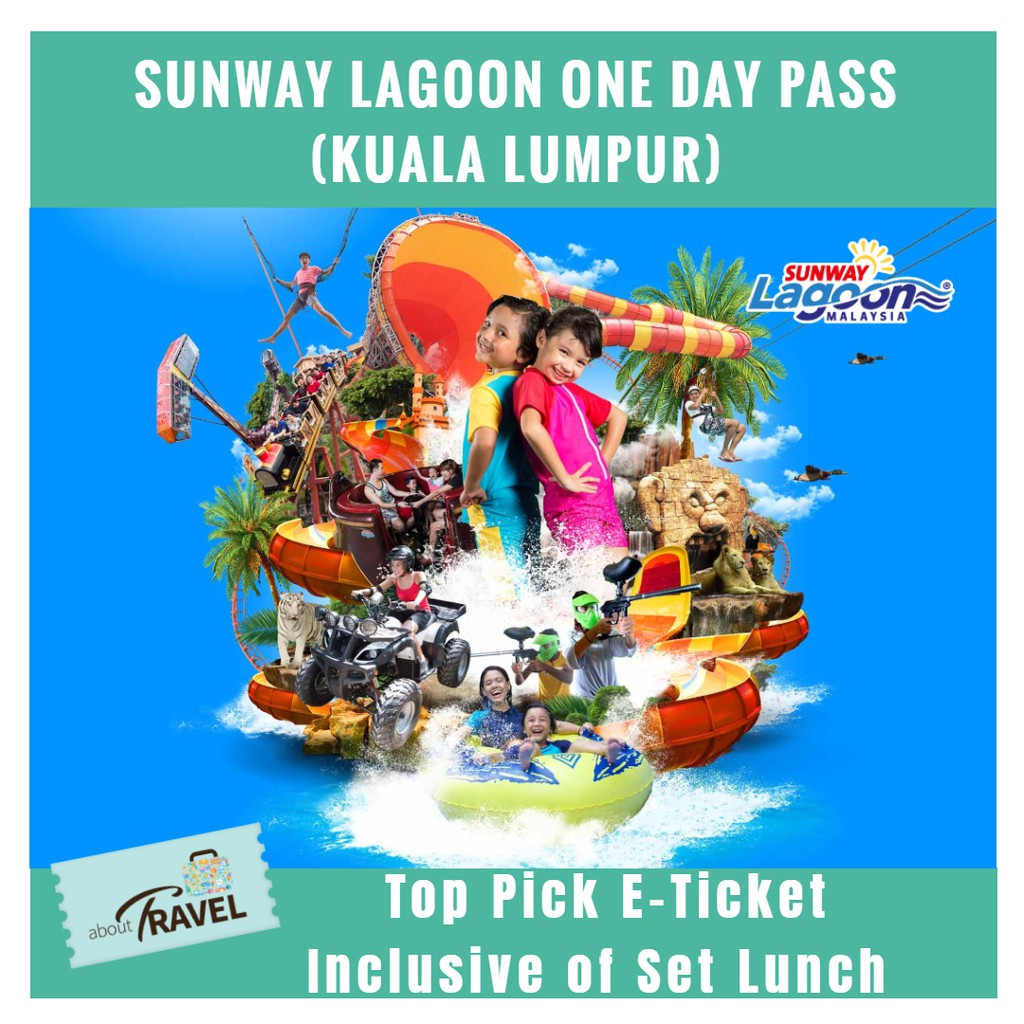 Sunway Lagoon Theme Park Entrance Ticket + Set Meal Shopee Malaysia