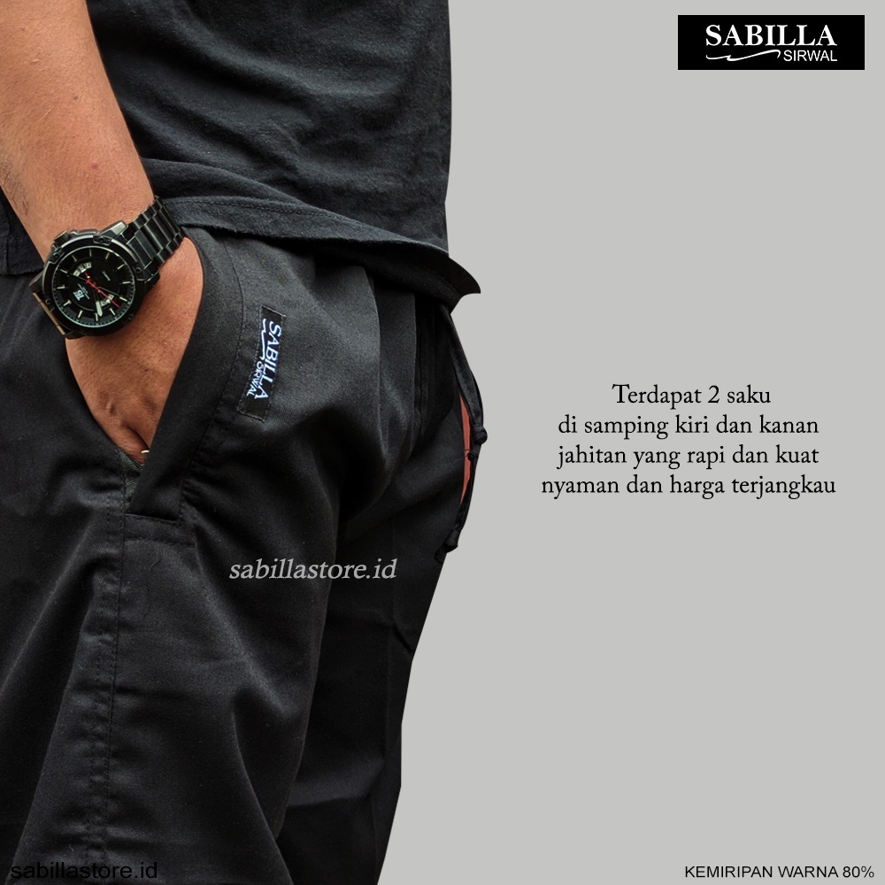 Reliable Premium Sirwal Ikhwan Sabilla Flat Series / Laa Isbal Cargo Pants Office Versatile - Image 3
