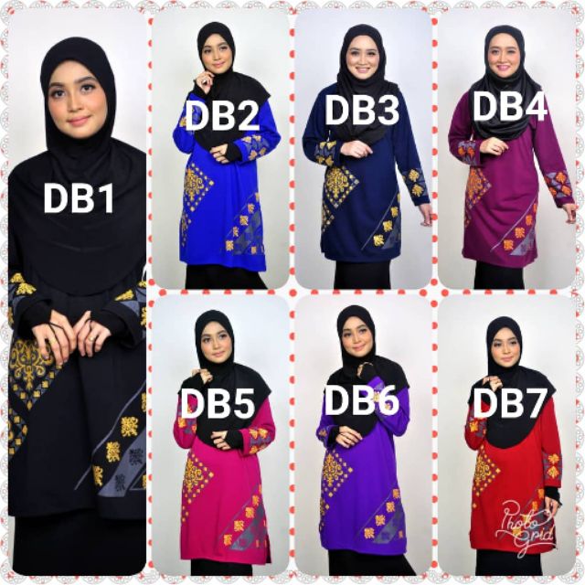  READY STOCK baju muslimah cotton murah 2019 Shopee 