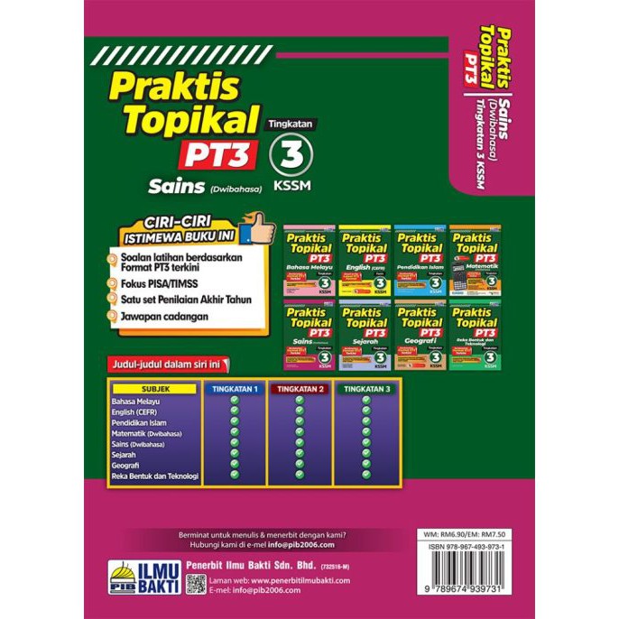 St Ilmu Bakti Buku Latihan Praktis Topikal Pt3 Kssm 2021 Sains Science Dwibahasa Tingkatan 3 Form 3 Shopee Malaysia
