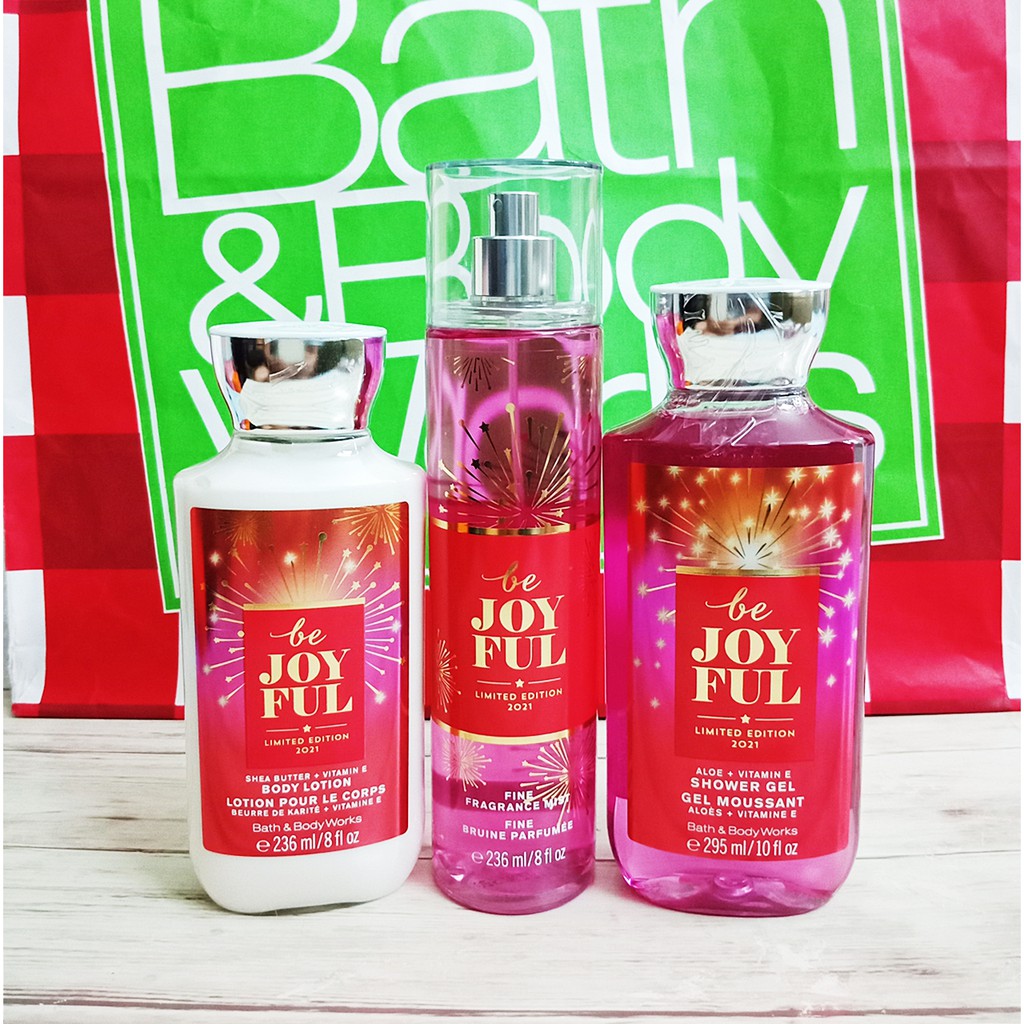 SPECIAL EDITION Bath & Body Works Be Joyful Fragrance Mist Body Lotion