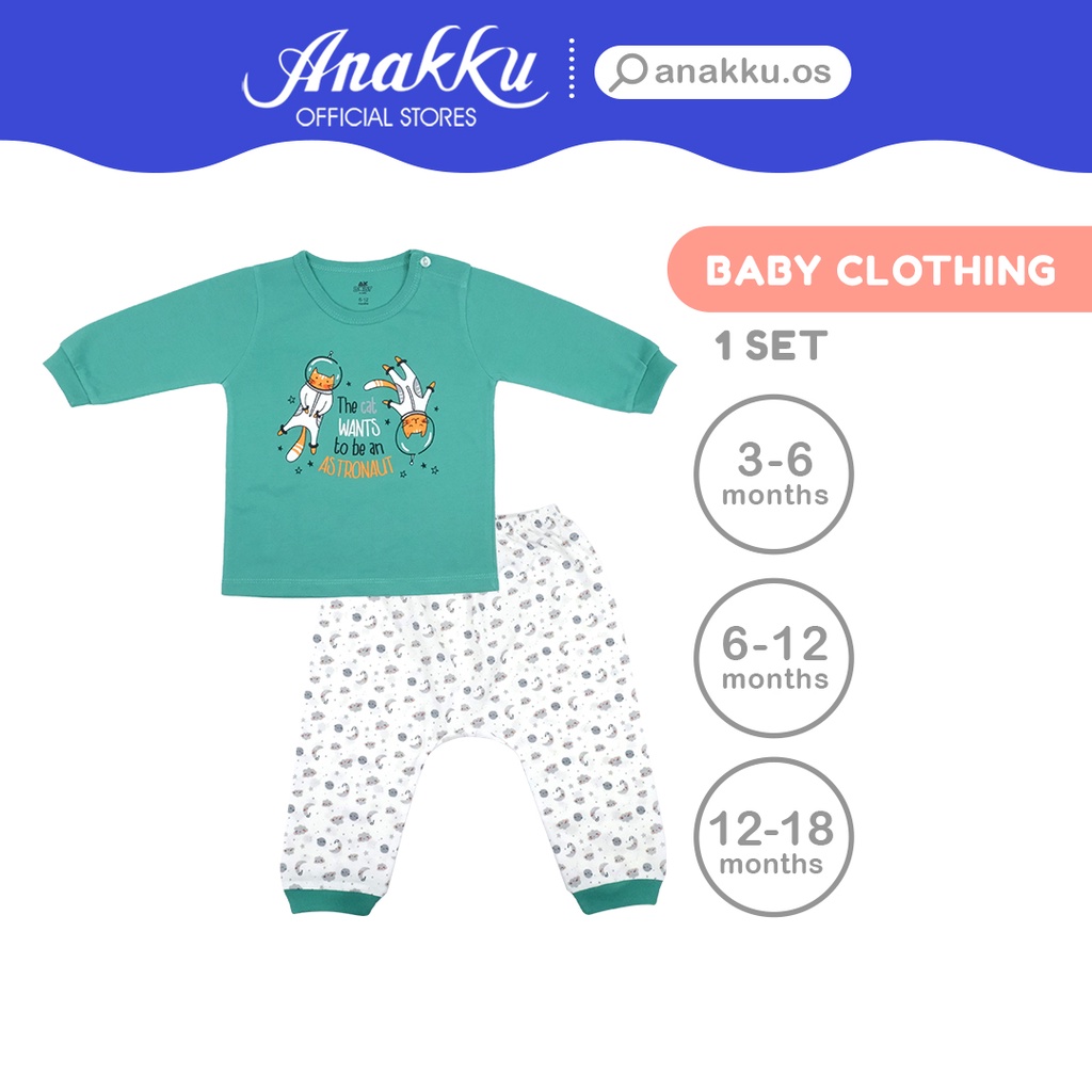 Anakku Newborn Baby Boy Clothing Suit Set Baju Bayi Lelaki [318