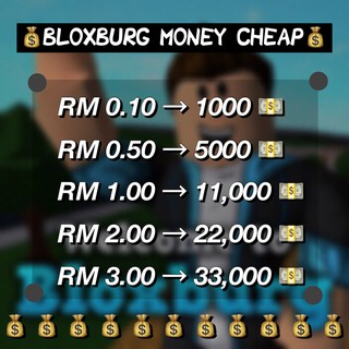 Roblox Money Prices And Promotions Jul 2021 Shopee Malaysia - roblox bloxburg promotions