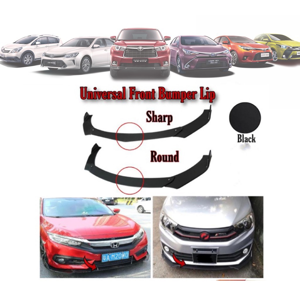 Diffuser🔥 car universal front bumper diffuser lip wrap angle splitters ...