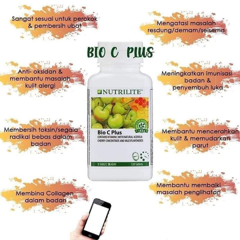 BIOC PLUS AMWAY 120 TABLETS | Shopee Malaysia