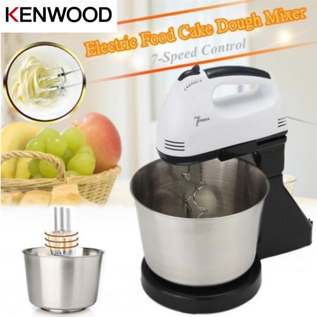 [Ready Stok] KENWOOD Double Beater 7 Speed Hand Stand Mixer 2.5L Bowl w/ Stainless Steel Mix