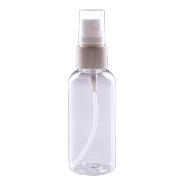 (50ml or 100ml) MILANDO Transparent Plastic PVC Spray Bottle Cosmetic Perfume Container Travel Organizer (Type 14)