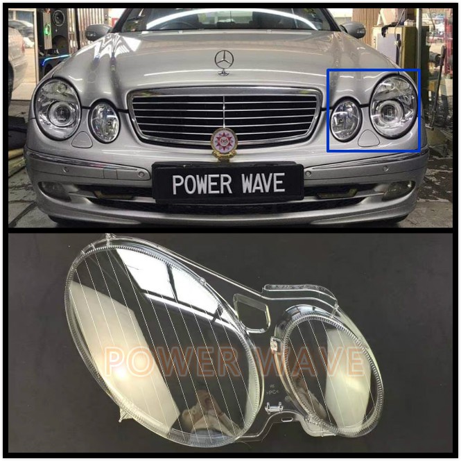 MERCEDES W211 2002-2009 E CLASS HEADLAMP COVER HEADLAMP LENS HEADLAMP ...