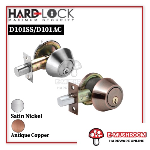 HardLock D101 SS/AC Deadbolt Single Cylinder With Thumbturn Shopee