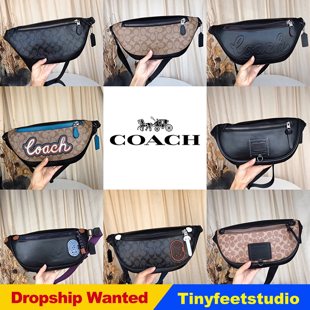 Coach 78777 76799 76795 37951 69303 79037 40345 Warren Rivington Belt Bag  Men Waist Chest Beg Pouch | Shopee Malaysia