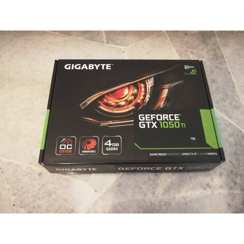 USED Gigabyte NVIDIA GTX 1050 Ti 4gb GDDR5 VRAM Memory Gigabyte NVIDIA