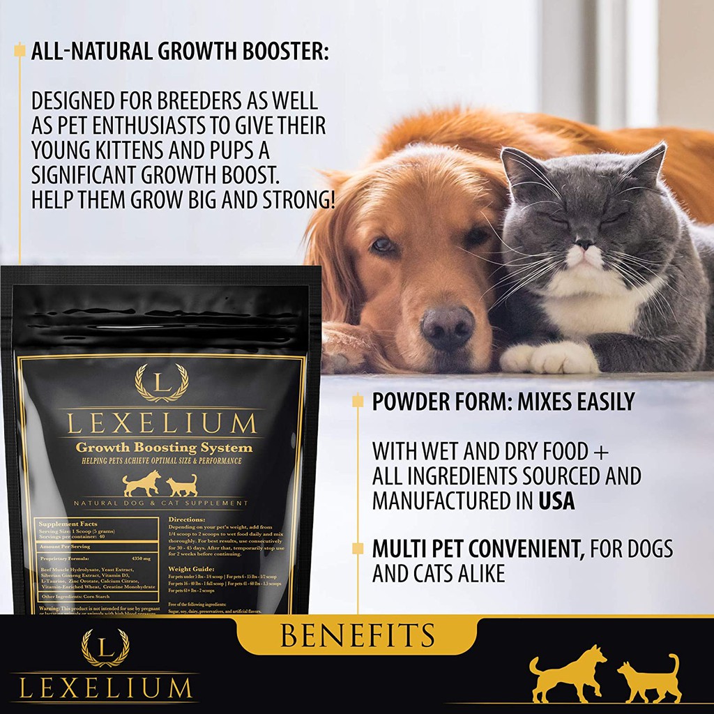 Lexelium Weight Gainer And Appetite Stimulant For Cats And Dogs 100 Natural Pet Supplement Shopee Malaysia