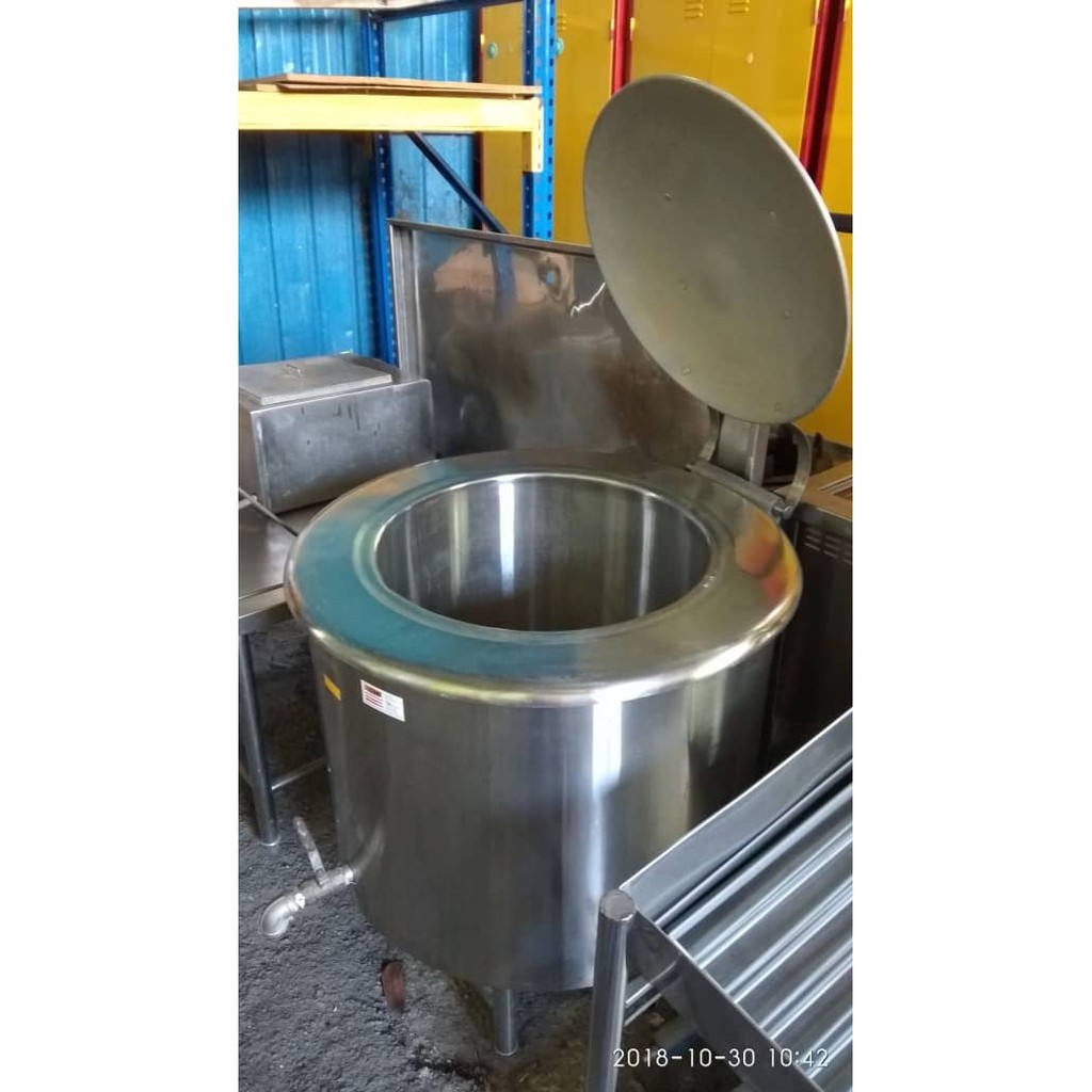 READY STOCK Boiling pans, Stainless steel , Secondhand, Barang 