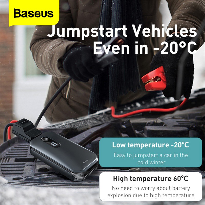 baseus 12000mah car jump starter