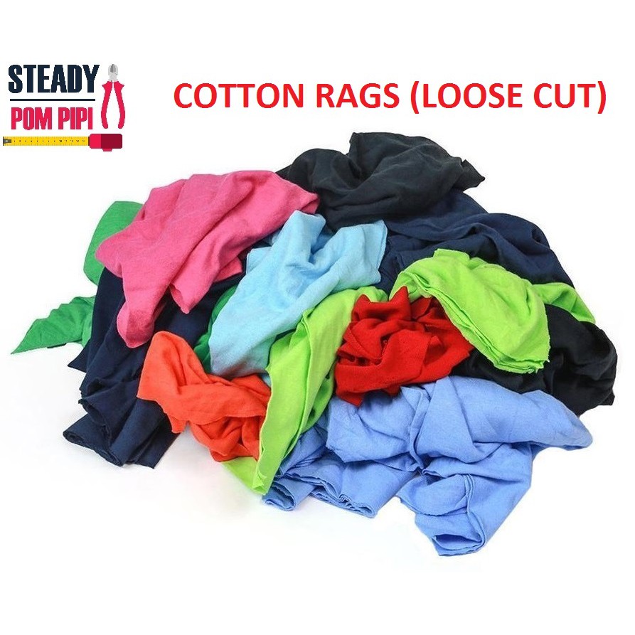 Loose Cotton Rag sew - 1 KG -kain buruk jahit