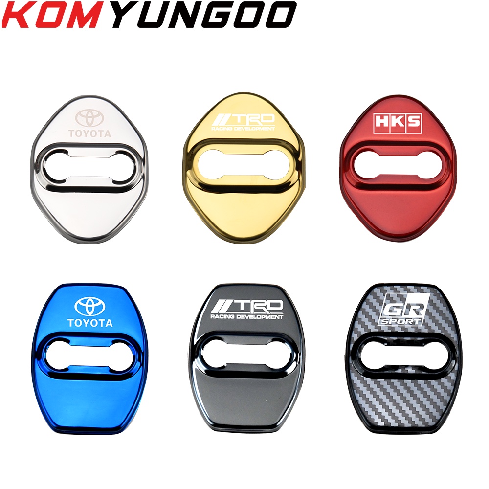Premium Essential 4PCS Car Door Lock Cover TOYOTA C-HR CAMRY YARIS VIOS COROLLA PRIUS RAV4 TUNDRA FORTUNER Auto Prote... - Image 2