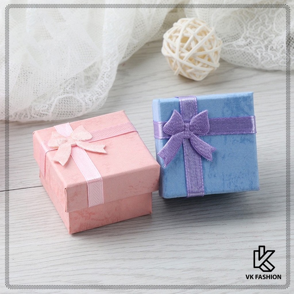 Jewellery Gift Box Ribbon Design Ring Happy Birthday Hadiah Kotak Cincin Hari Jadi High Quality Premium Luxury Mewah