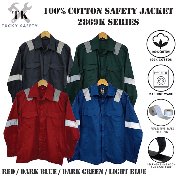 SIZE XS 5XL PPE SAFETY JACKET / BAJU KERJA / CLOTHES 2869K SERIES