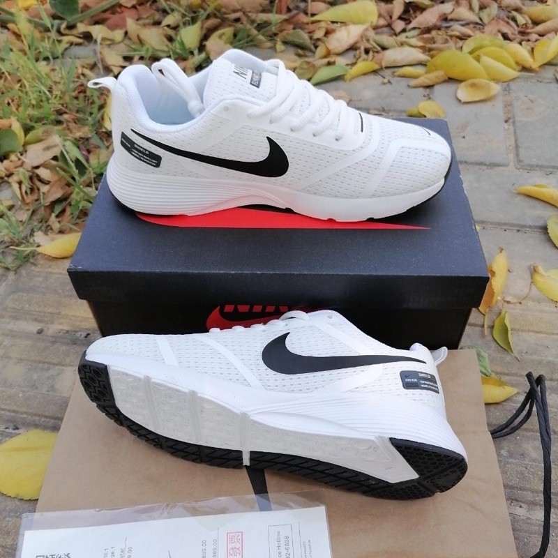 Ready Stock Adidas ! New Popcorn Running Casual Sports Shoes Men's/women's Shoes White/Black 2 Colors 9 Sizes New 2021