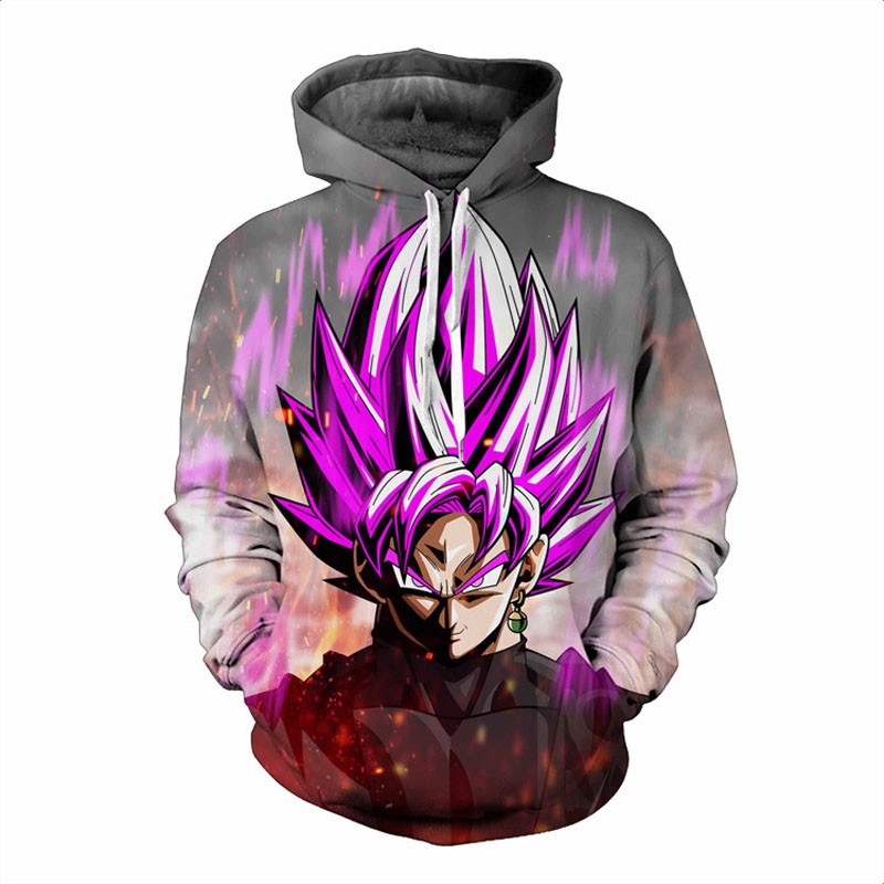 goku black rose hoodie