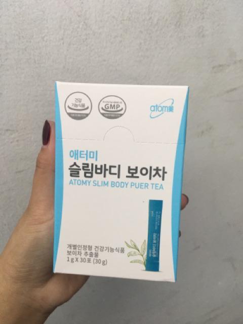 Atomy Slim Body Puer 1 Box Tea 1g X 30 Sticks Free Gift Shopee Malaysia