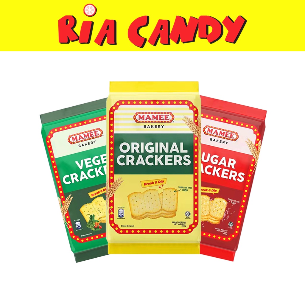 MAMEE CRACKER SERIES ORIGINAL / SUGAR / VEGE CRACKERS 365G & 355G