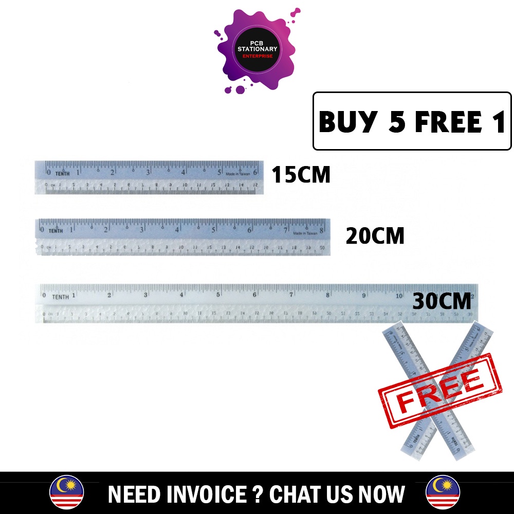 Astar Straight Ruler Plastic Cm Cm Cm Pembaris Shopee Malaysia