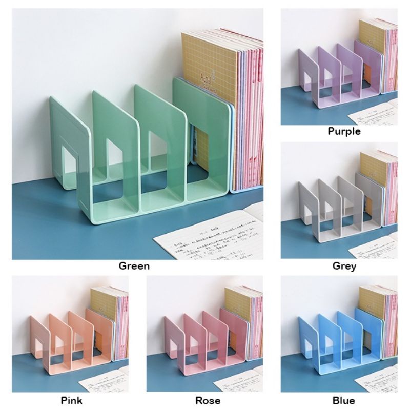 Desktop Student Office Desk Separation Bookshelf Book Stand rak buku ...