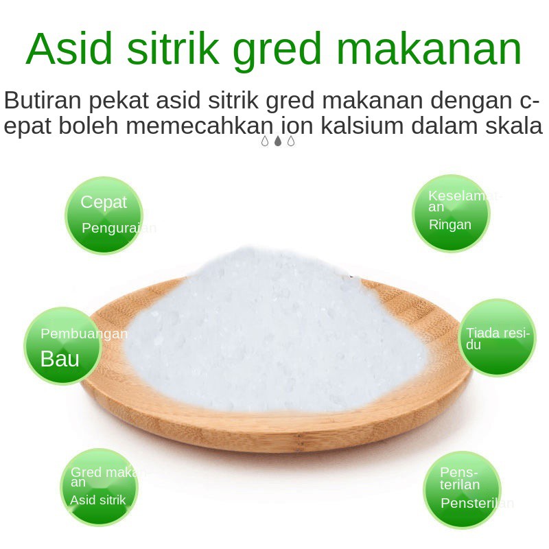 Detergent ๑ejen Pembersih Asid Sitrik Gred Makanan Cerek Elektrik Agen Pemanas Air Skala Teh Shopee Malaysia
