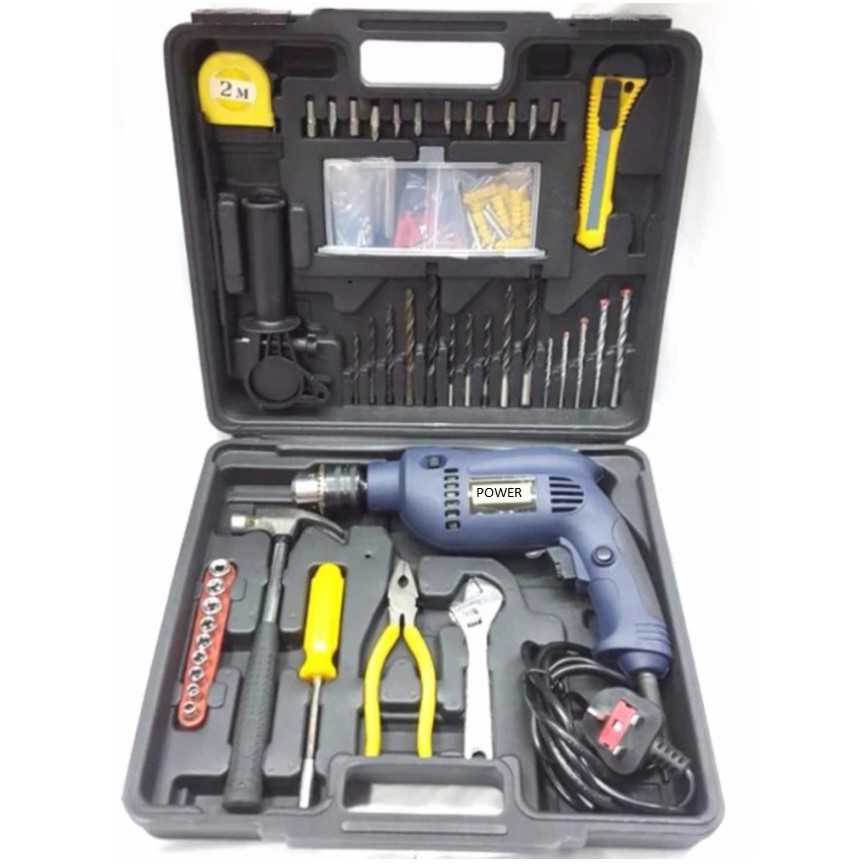 Power Impact Drill 550w 13mm w/ 105pcs Accessories Shopee Malaysia