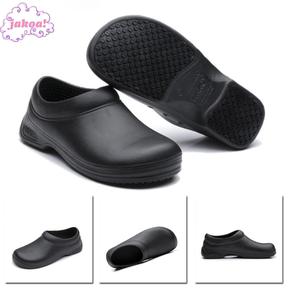 black anti slip shoes
